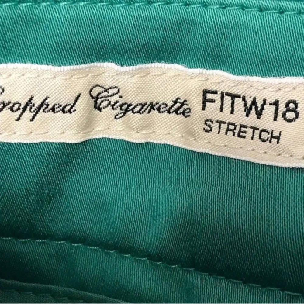 MaxMara, Size 10, Green Cropped Cigarette Pants FITW18 Stretch, Weekend wear - Picture 5 of 7